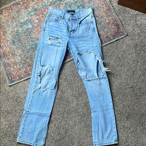 Levi's Distressed Light Blue Jeans